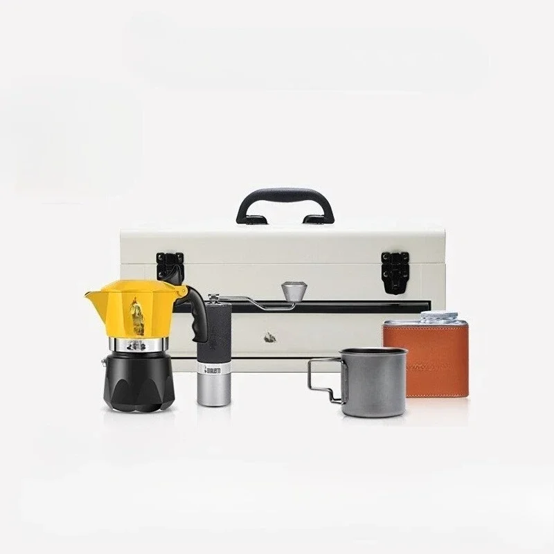 Coffee.Equipment Parts - ชุดกาแฟสำหรับแคมป์ปิ้ง กล่องโมคค่าพอต ชุดของขวัญสำหรับกิจกรรมกลางแจ้ง อุปกรณ์แคมป์ปิ้งครบชุด