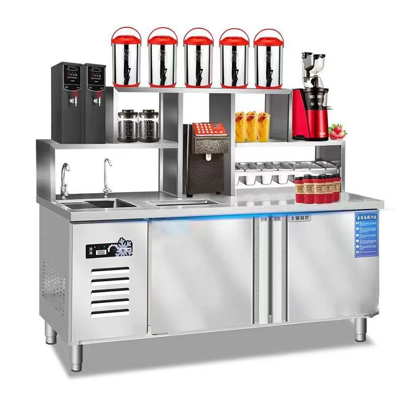 Coffee Equipment For Coffee Shop - # สําหรับโต๊ะบาร์ โต๊ะทํางานชานม อุปกรณ์ร้านค้า ตู้เย็น โต๊ะกาแฟแช่แข็ง