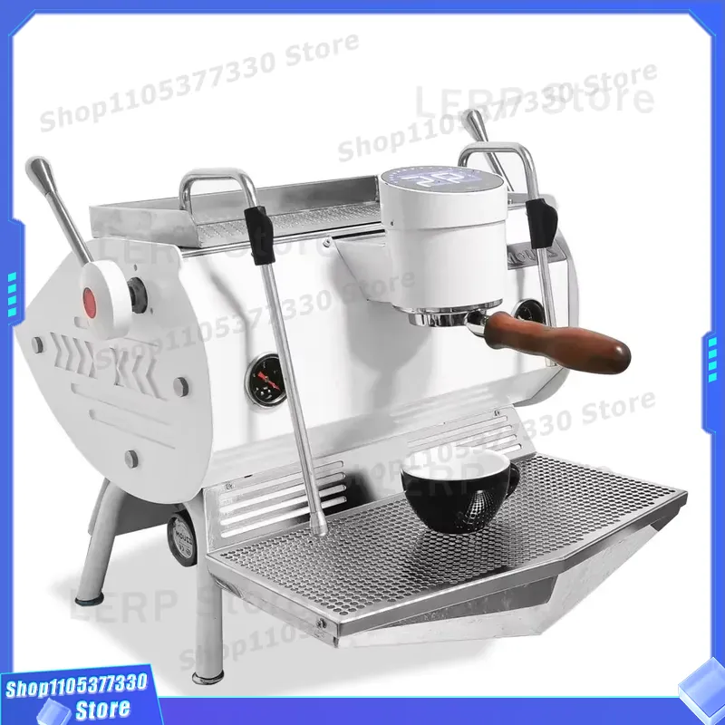 Coffee.Equipment Parts - เครื่องชงกาแฟอิตาเลียนเชิงพาณิชย์แบบหัวเดียว อุปกรณ์บาริสต้ามืออาชีพ พร้อมหน้าจอดิจิตอลสำหรับการชงกาแฟอย่างรวดเร็ว