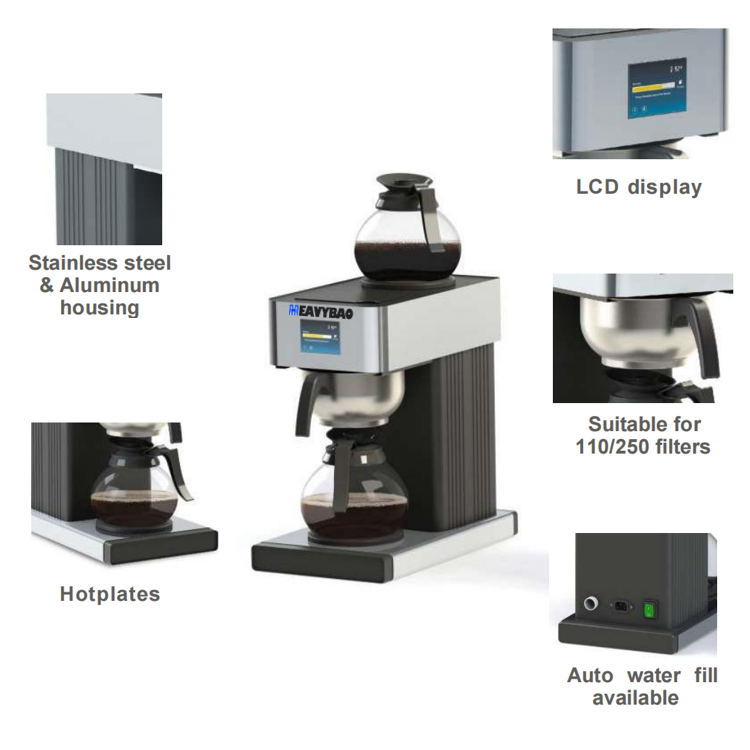 เครื่องชงกาแฟอเมริกันแบบกรองไฟ - Coffee.Equipment Parts บทวิจารณ์และราคา